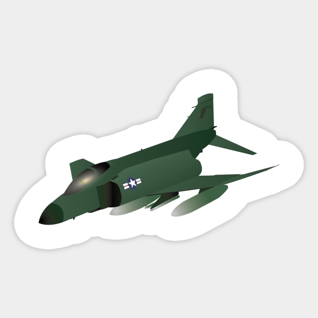 F-4 Phantom Jet Interceptor Sticker by NorseTech